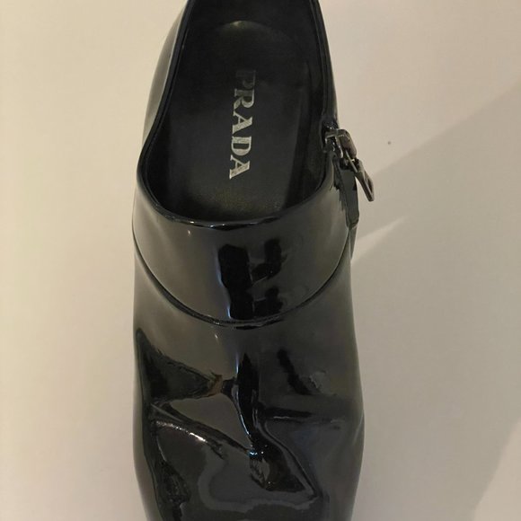 Prada black patent leather booties size 39 (8 - 8 1/2 US) - Picture 4 of 7